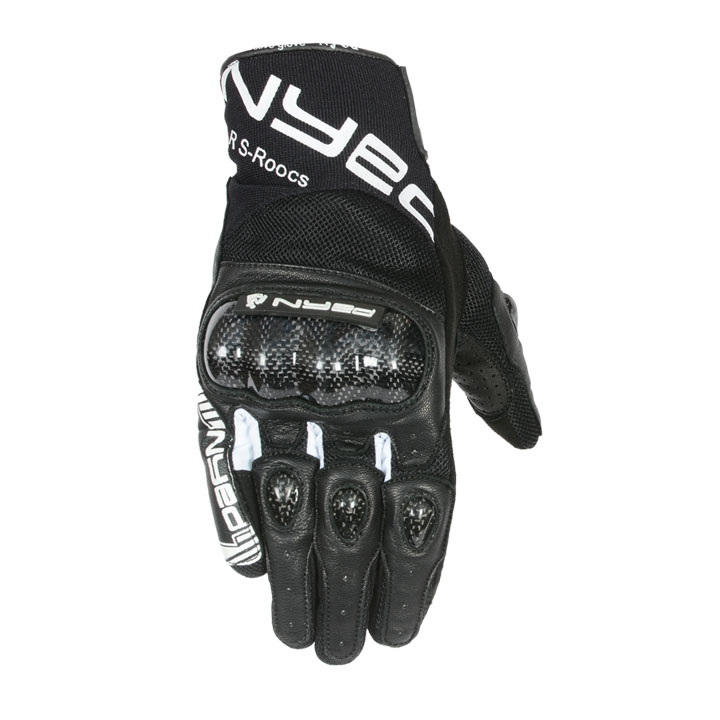 Summer Motorcycle Gloves Black White